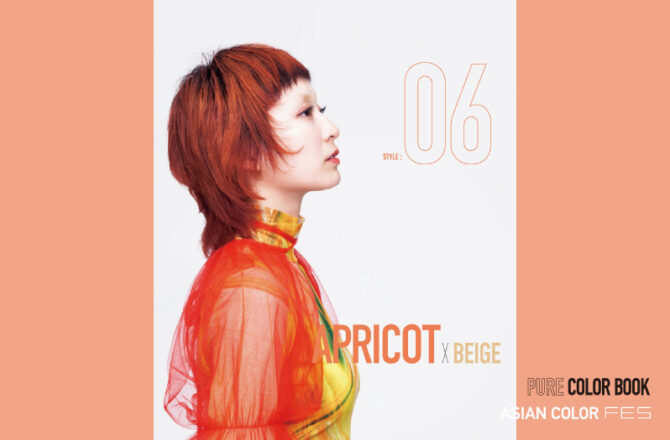 【アジアン】PURE COLOR BOOKーAPRICOT×BEIGEー